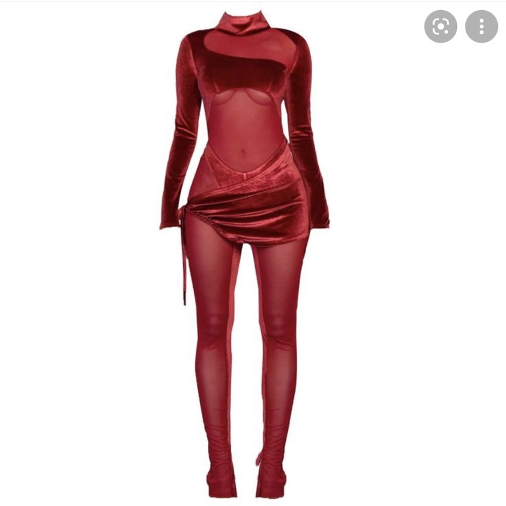 Rio Velvet Mesh Jumpsuit